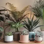 A beautiful set of Indoor Houseplants