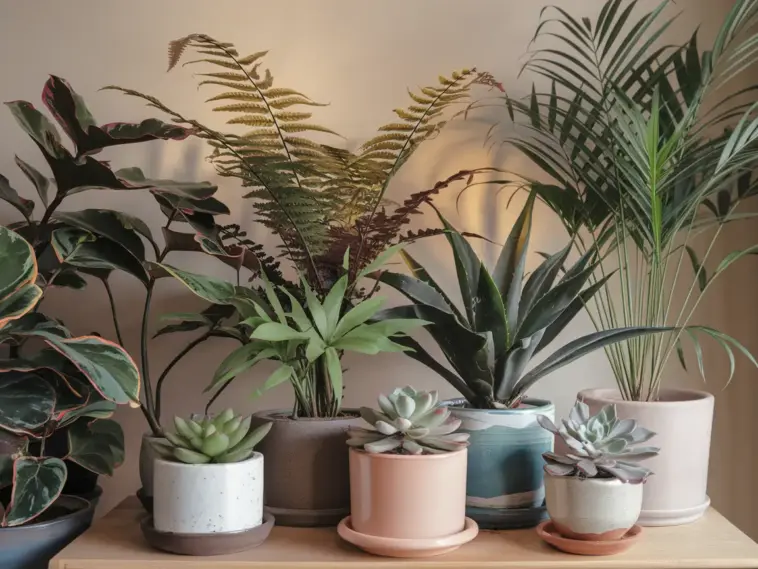 A beautiful set of Indoor Houseplants