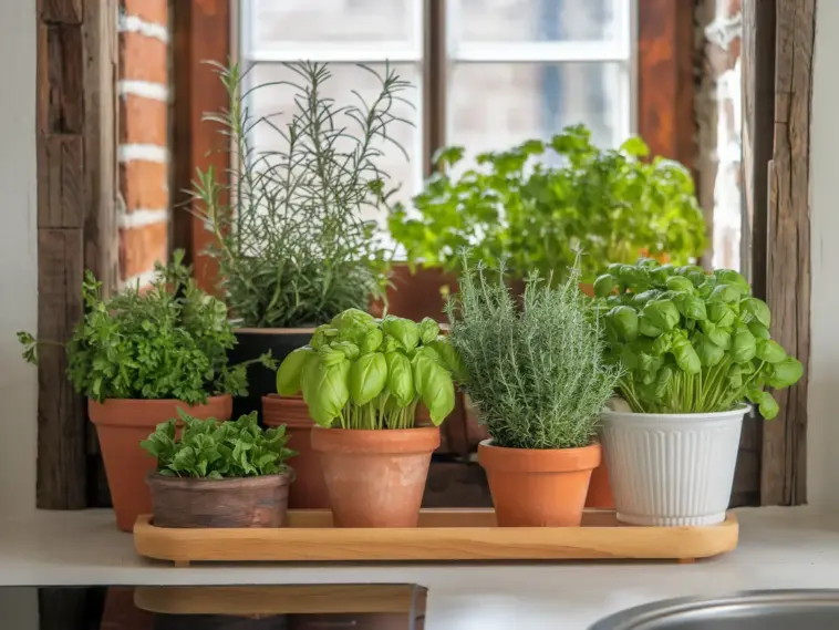 grow herbs indoors in winter
