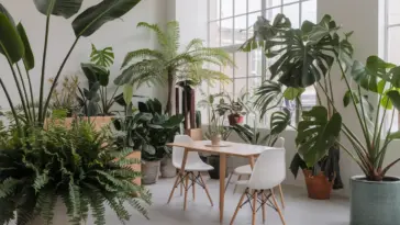 tall low maintenance plants indoor