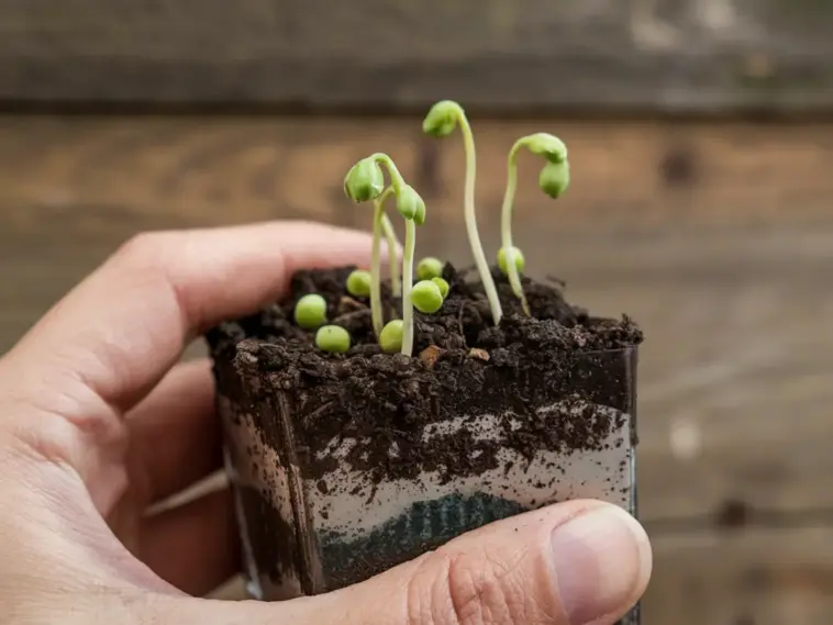 how to grow peas from seeds