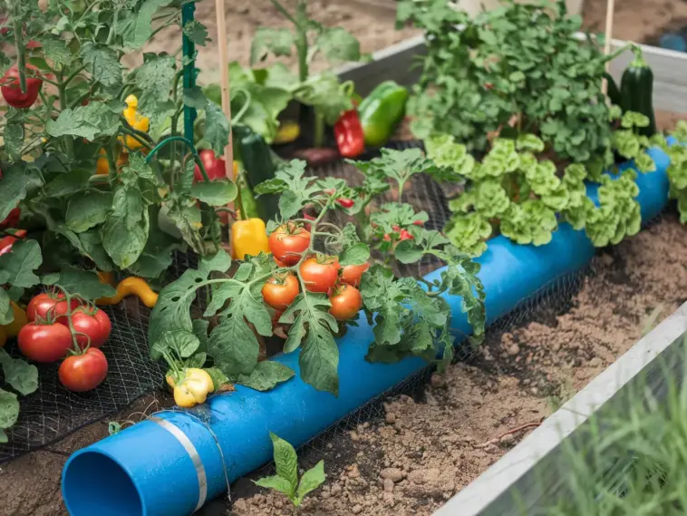 vegetable garden watering system diy