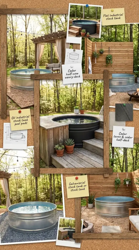 Best stock tank pool ideas for choosing a rustic industrial above ground pool design that fits your yard