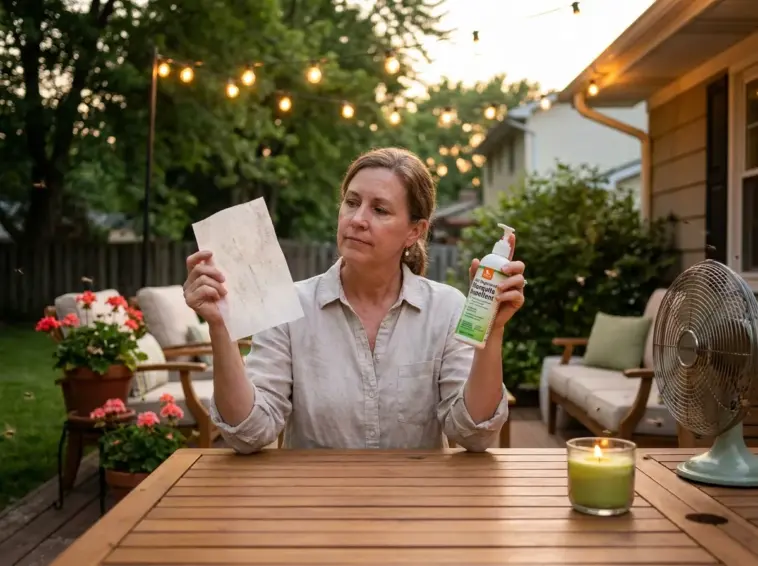 Dryer sheet mosquito repellent myth compared with proven mosquito repellent methods in a summer backyard