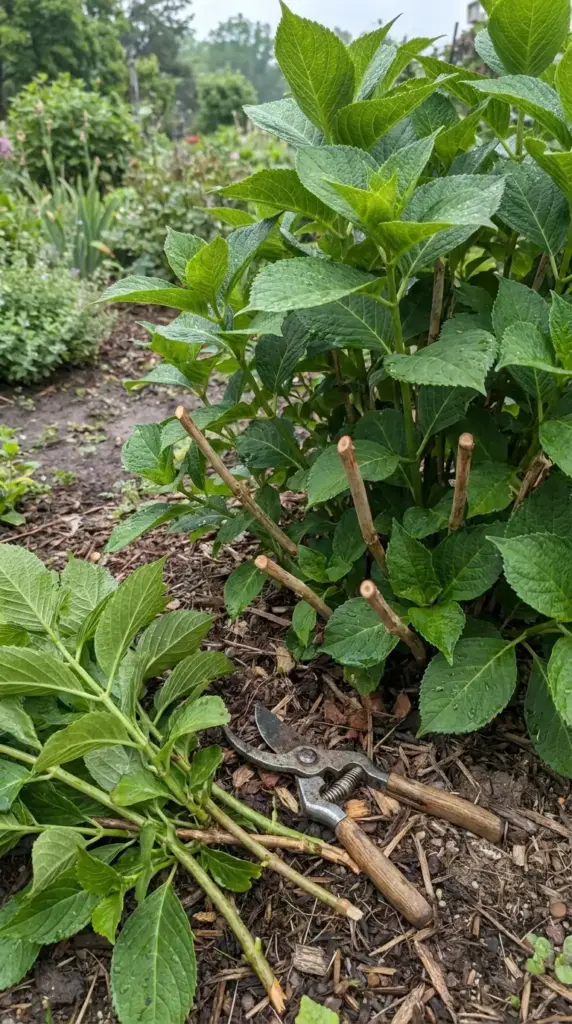 Common hydrangea pruning mistakes that remove old wood buds and prevent blooms