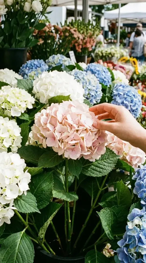 choosing fresh hydrangeas for a long-lasting hydrangea bouquet