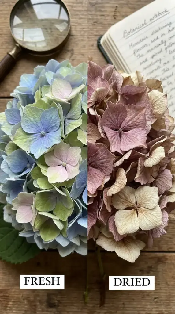 Hydrangea blooms showing why hydrangeas dry beautifully for bouquet preservation