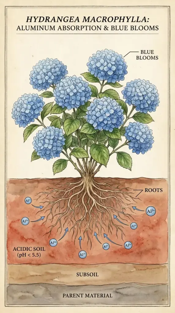 Aluminum uptake in acidic soil for hydrangeas explaining the secret behind true blue hydrangea flowers