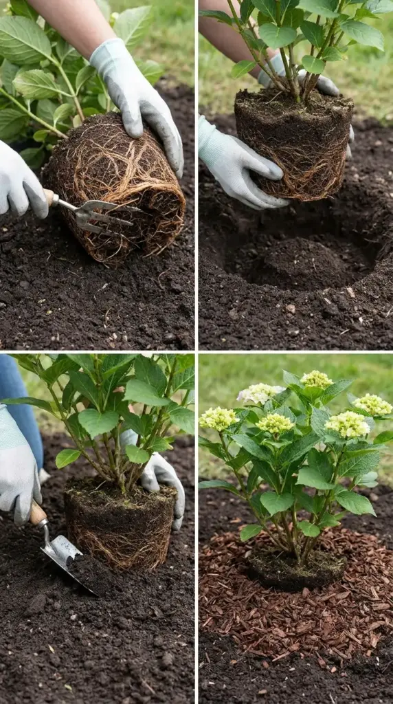 How to plant a hydrangea above grade using the upside down hydrangea rule for drainage