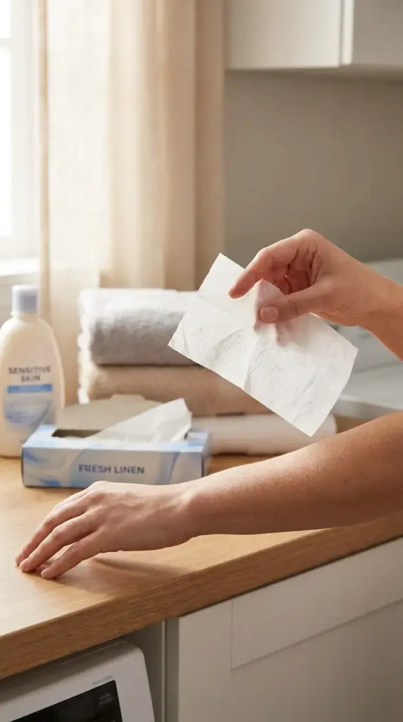 Safety concerns about rubbing dryer sheets on skin or clothes for mosquito bite prevention