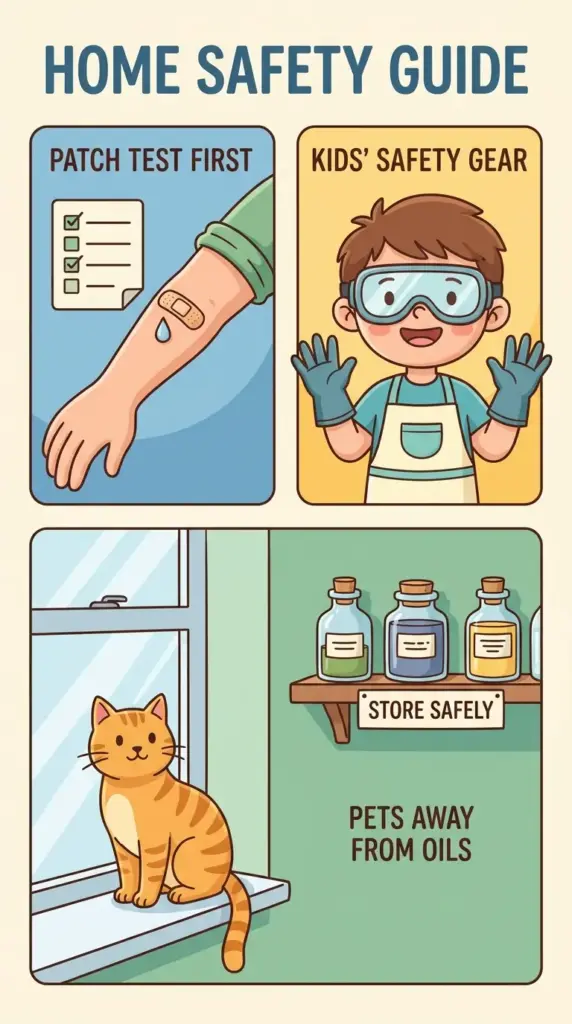safety tips for essential oil mosquito repellent around adults kids and pets