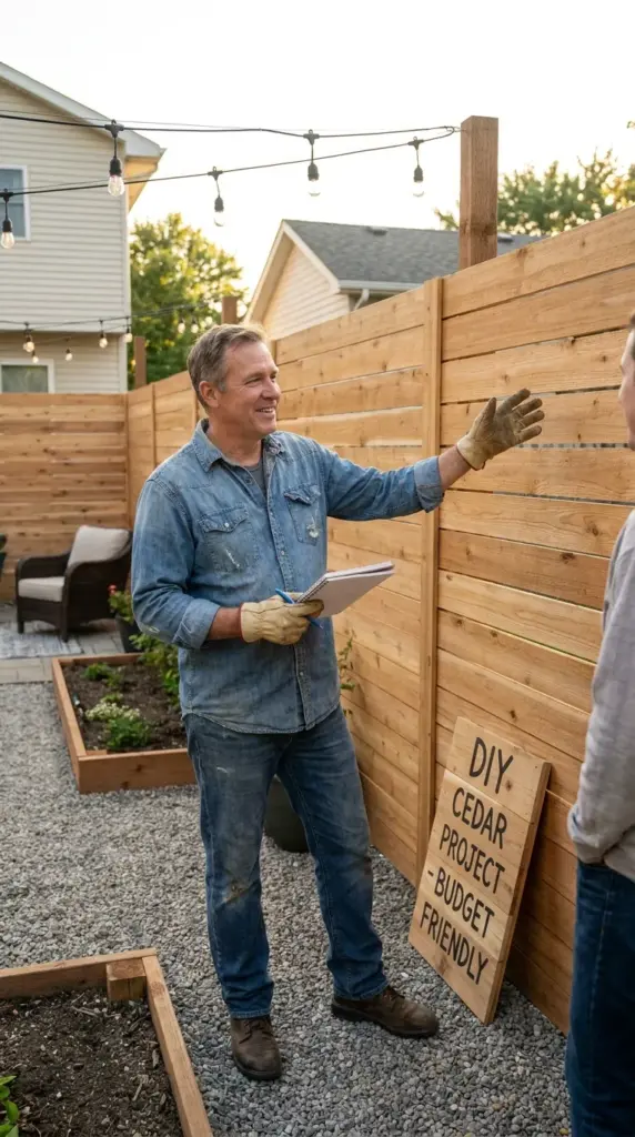 recommending a cedar fence picket hack for a budget backyard project in 2026
