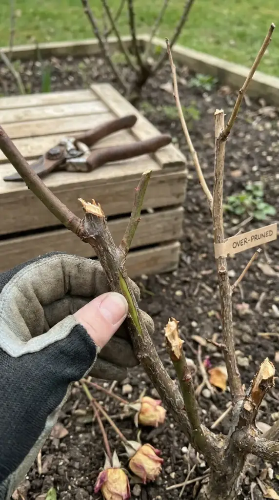 Hydrangea pruning mistakes and fixes including scratch test, dead wood, and bud damage