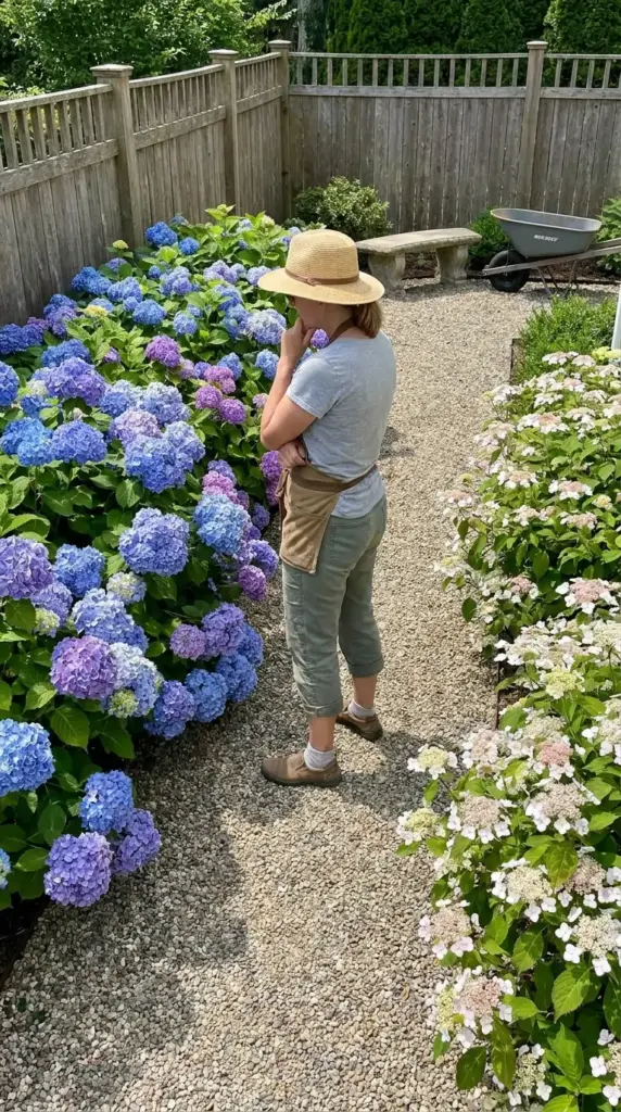 Choosing between mophead and lacecap hydrangea based on garden style pollinator goals and maintenance needs