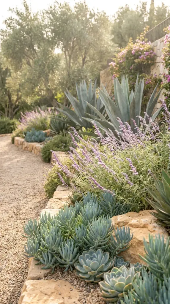 8 Brilliant Drought Tolerant Landscape Hacks That Luxury Designers Intentionally Keep Secret… 3 High-low plant layering using elite native xeriscape cultivars for a lush low-water garden aesthetic.